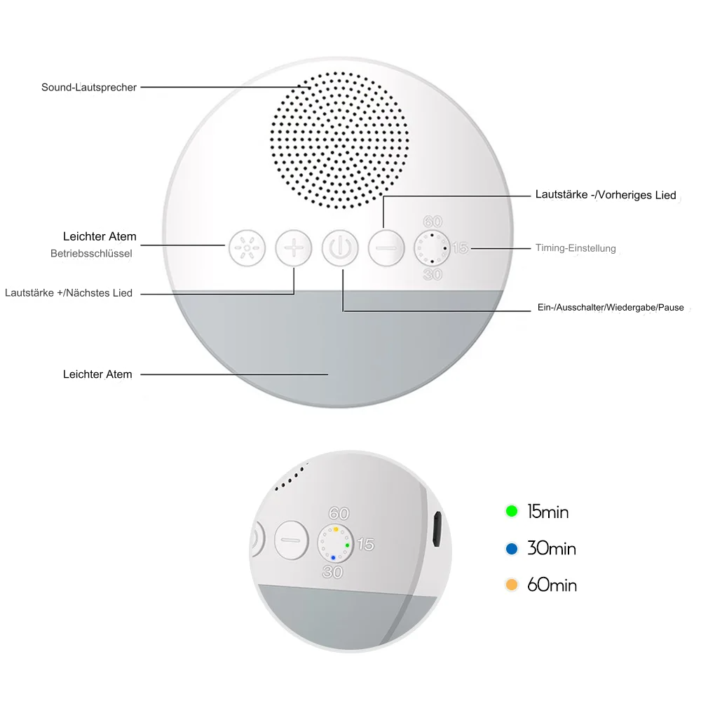 White Noise Maschine für Babys – Schlafhilfe bei Zodobi