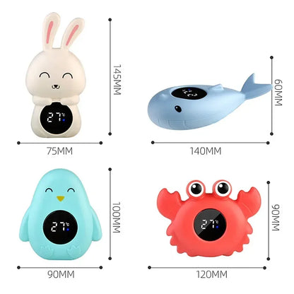 LED Baby Bad Thermometer – Schwimmendes Cartoon-Design bei Zodobi