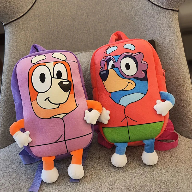 Bluey und Bingo Plüsch-Rucksack – Cartoon-Rucksack bei Zodobi