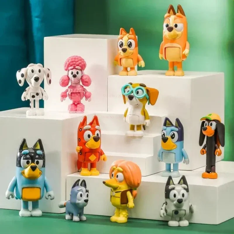 Bluey und Bingo Modellfiguren Set – 12 Stück bei Zodobi