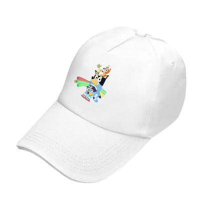 Bluey und Bingo Baseball Cap – Cartoon Design, gedruckt, Baumwolle bei Zodobi