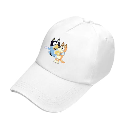 Bluey und Bingo Baseball Cap – Cartoon Design, gedruckt, Baumwolle bei Zodobi