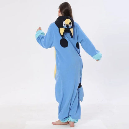 Bluey und Bingo Pyjama Onesite – Fleece Ganzkörperanzug bei Zodobi