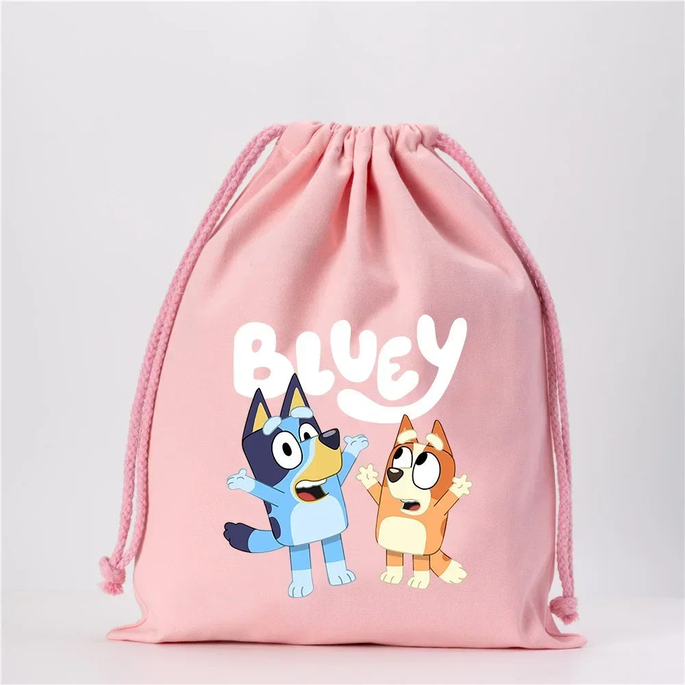 Bluey Leinwand Kordelzug-Tasche bei Zodobi