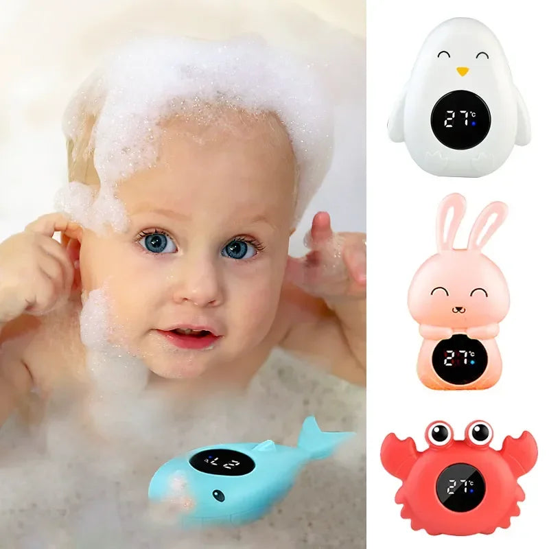 LED Baby Bad Thermometer – Schwimmendes Cartoon-Design bei Zodobi