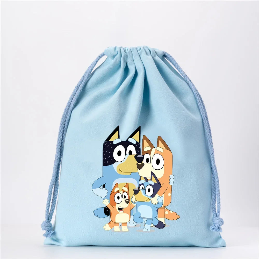 Bluey Leinwand Kordelzug-Tasche bei Zodobi