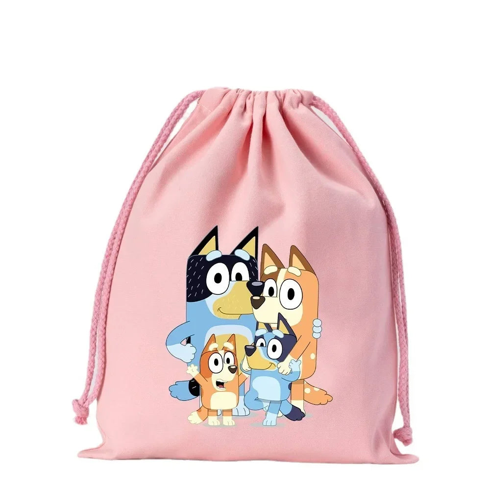 Bluey Leinwand Kordelzug-Tasche bei Zodobi