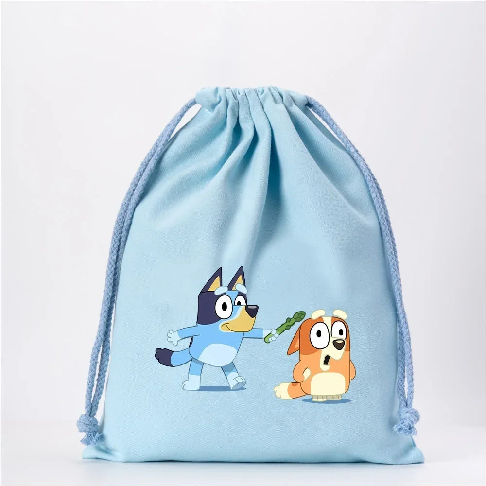 Bluey Leinwand Kordelzug-Tasche bei Zodobi