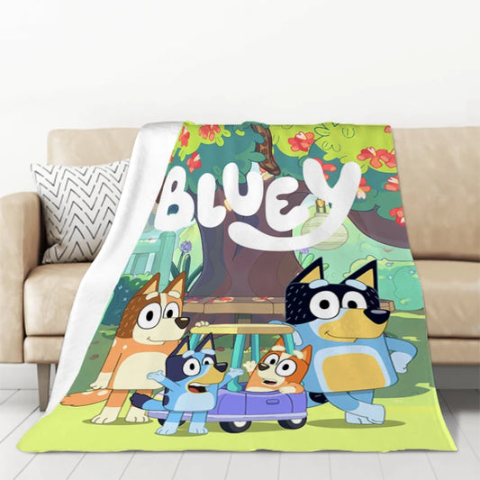 Bluey Cartoon Kuscheldecke auf Zodobi