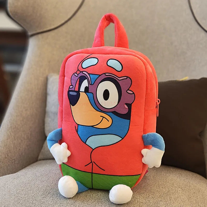 Bluey und Bingo Plüsch-Rucksack – Cartoon-Rucksack bei Zodobi